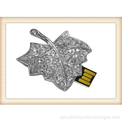 Diamond Leaf Shape USB Flash Drive (EP050)